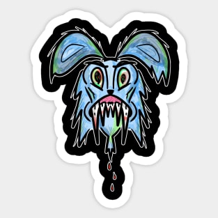 Headless Monster Bunny Sticker